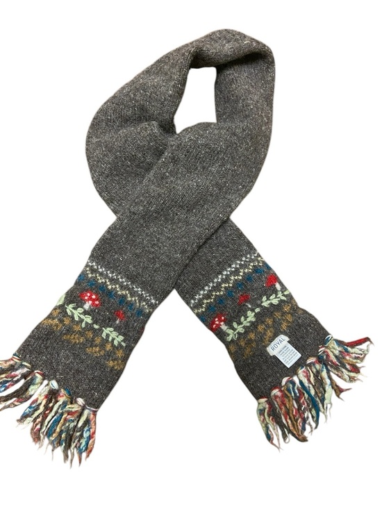 The Collection Royal Accessories - Royal Collection 100% Wool Scarf - Handcrafted in Nepal Fair Isle Pattern Winter
